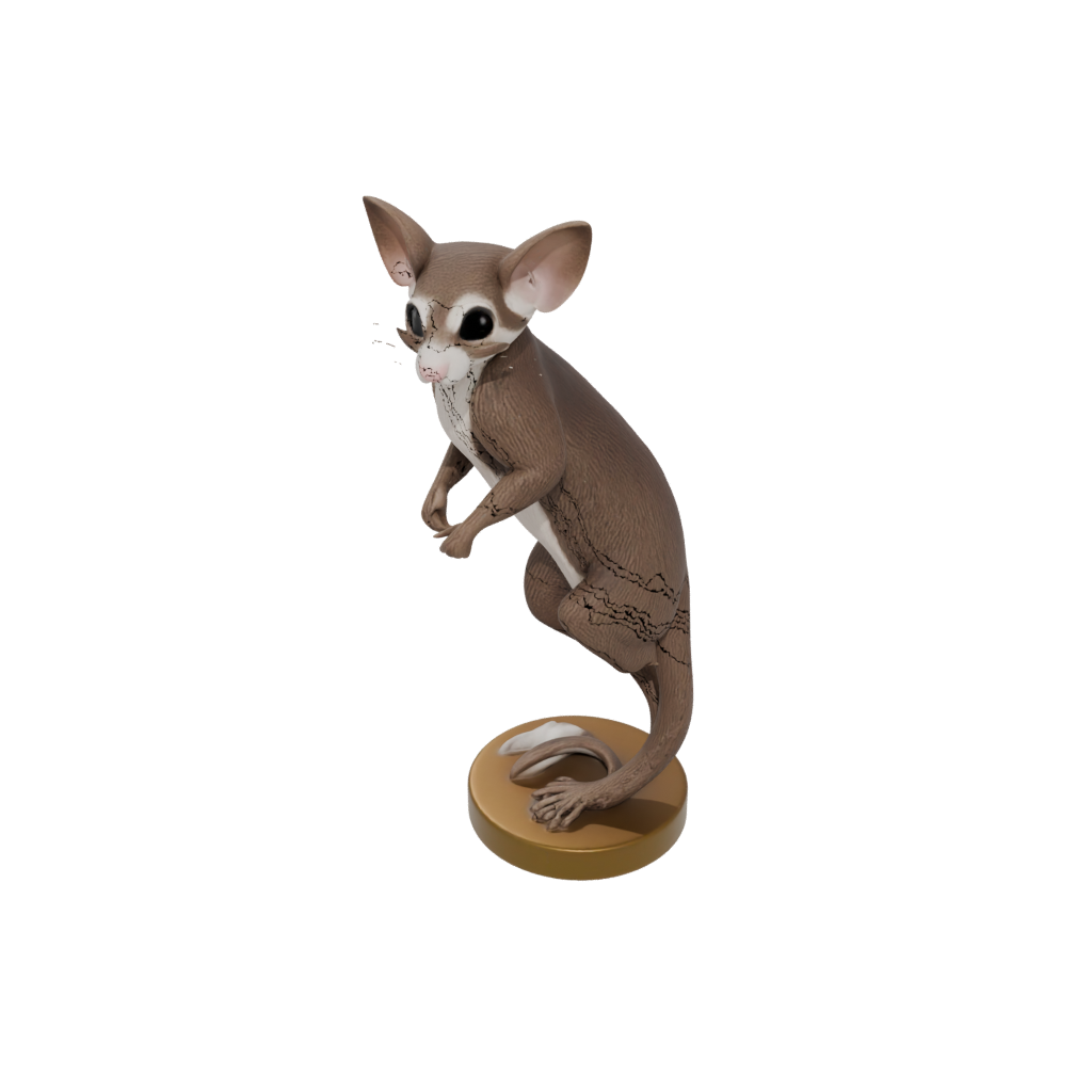 Bronze Flexi Sugar Glider — flexi animals 3D print model, STL