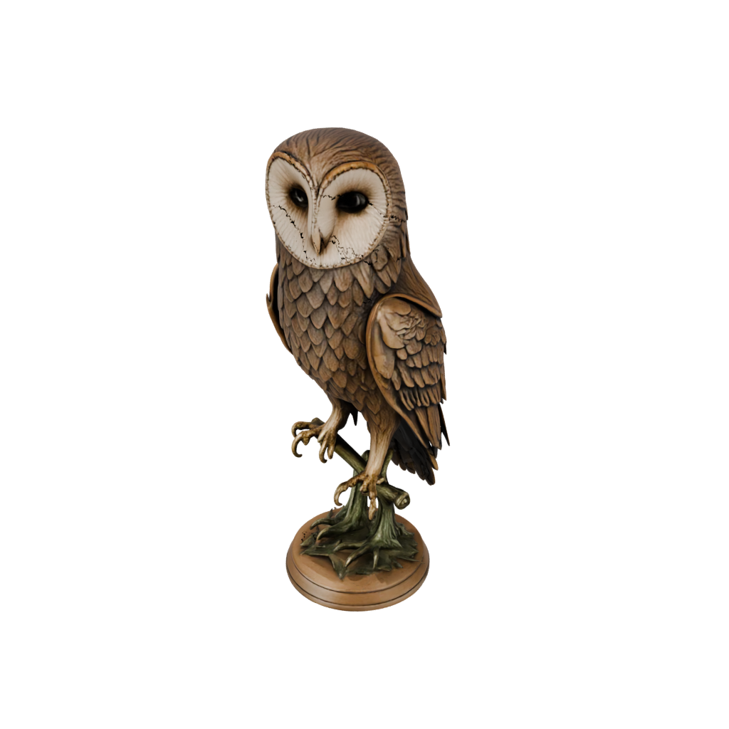 Bronze Floral Flexi Barn Owl