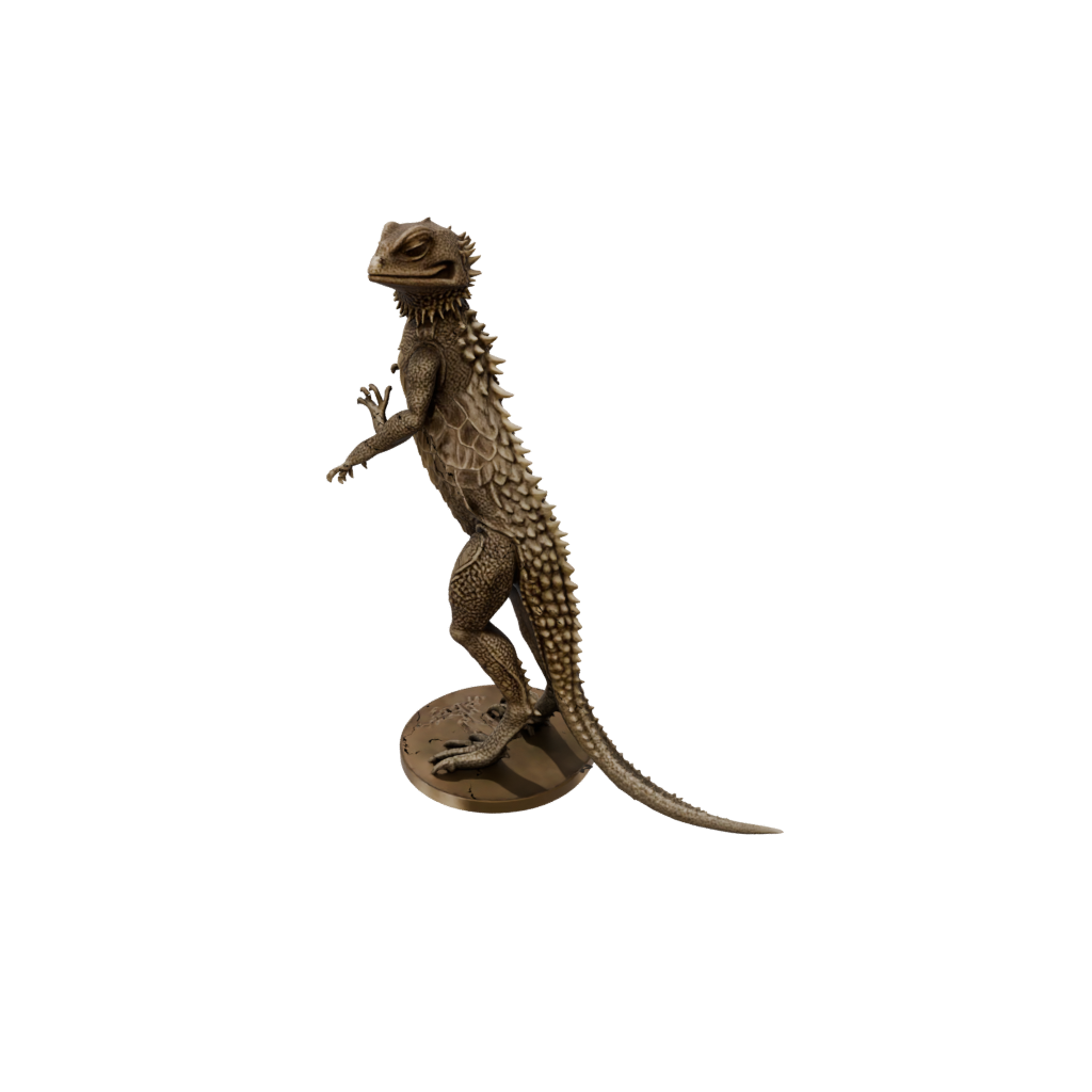 Bronze Floral Flexi Bearded Dragon