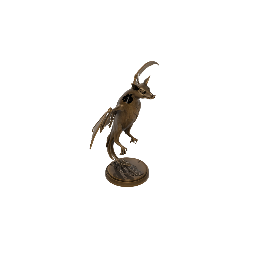 Bronze Floral Flexi Fruit Bat