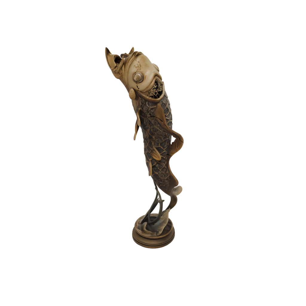 Bronze Floral Flexi Koi Fish