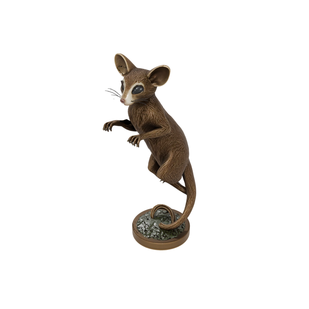 Bronze Floral Flexi Sugar Glider — flexi animals 3D print model, STL