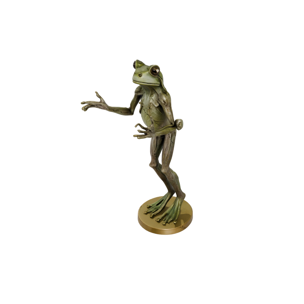 Bronze Floral Flexi Tree Frog