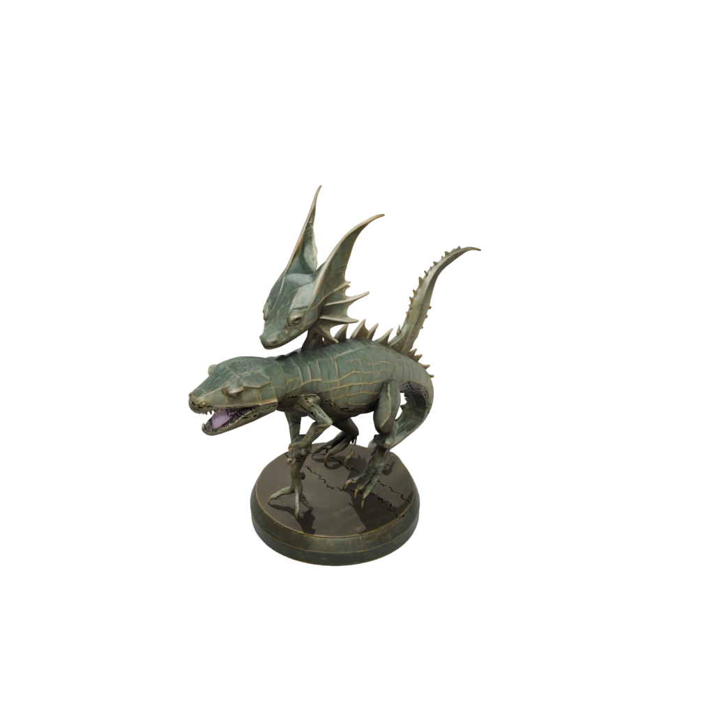 Bronze Geo Flexi Axolotl