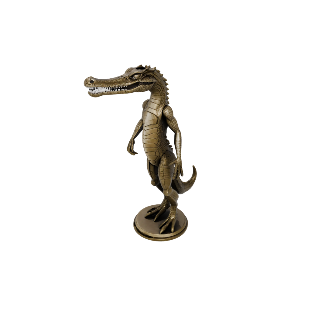 Bronze Geo Flexi Crocodile