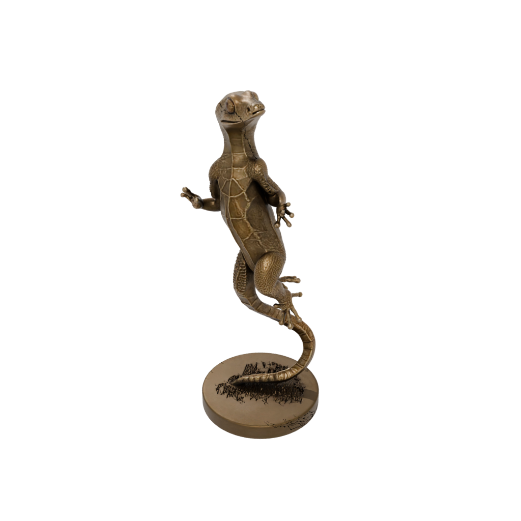 Bronze Geo Flexi Gecko
