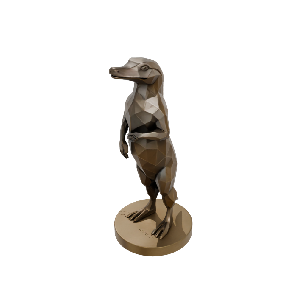 Bronze Geo Flexi Platypus
