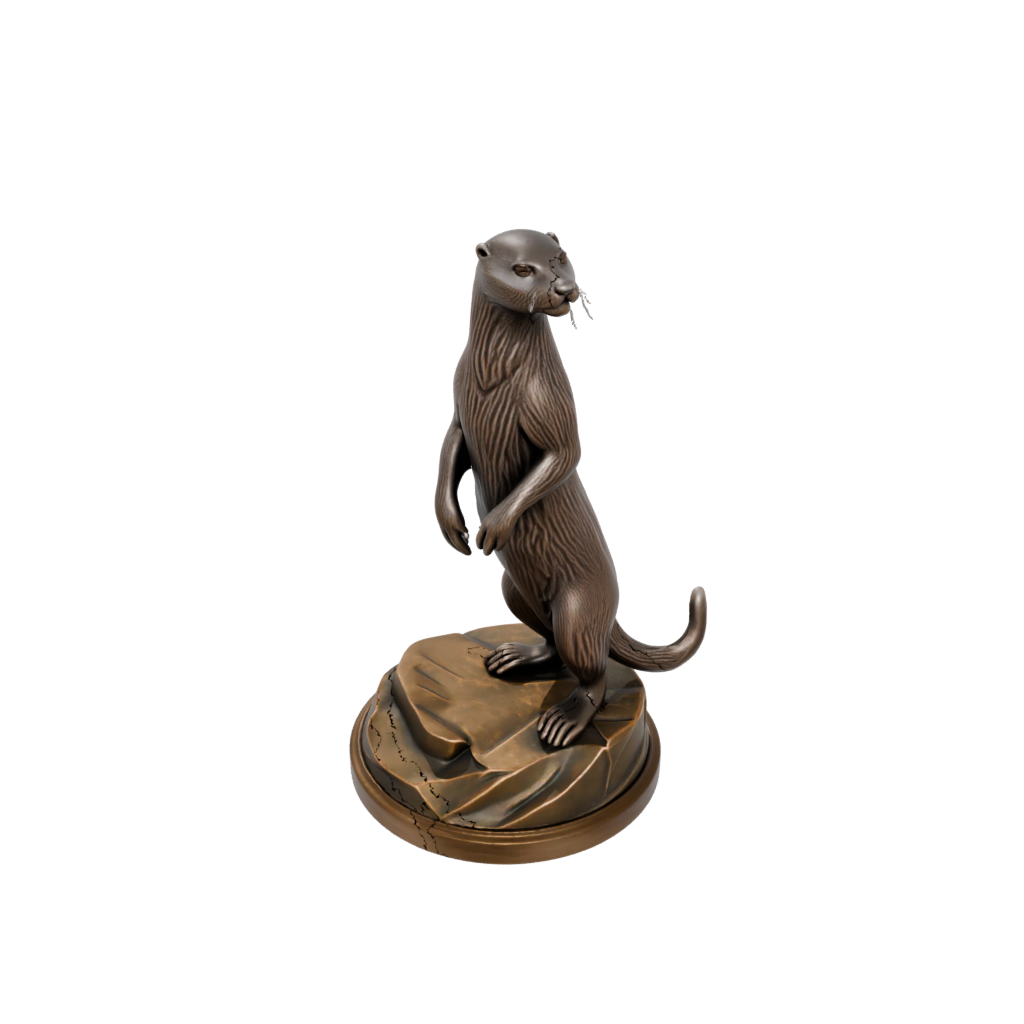 Bronze Geo Flexi River Otter