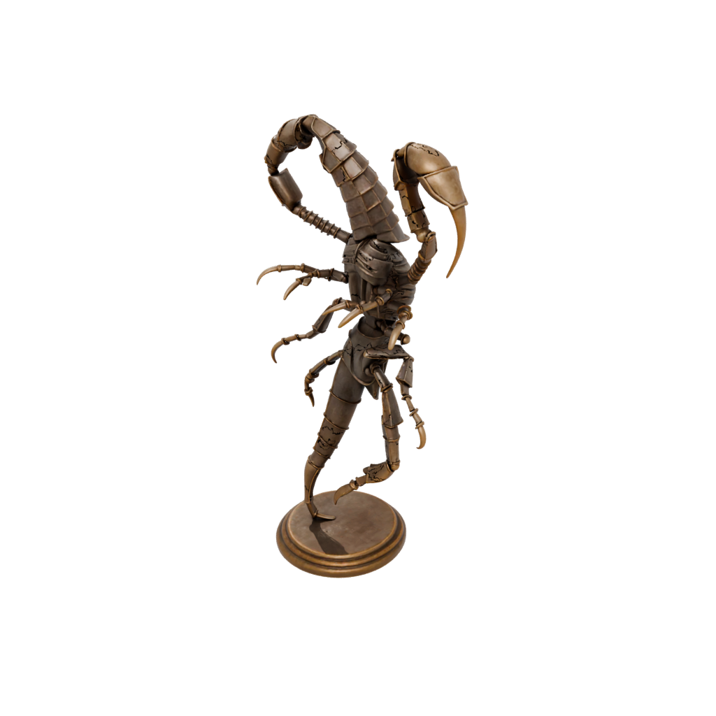 Bronze Geo Flexi Scorpion — flexi animals 3D print model, STL
