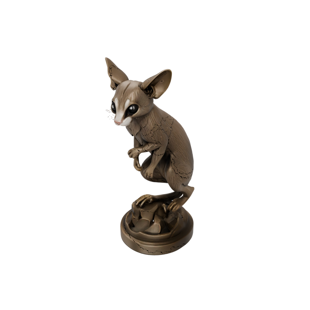 Bronze Geo Flexi Sugar Glider — flexi animals 3D print model, STL