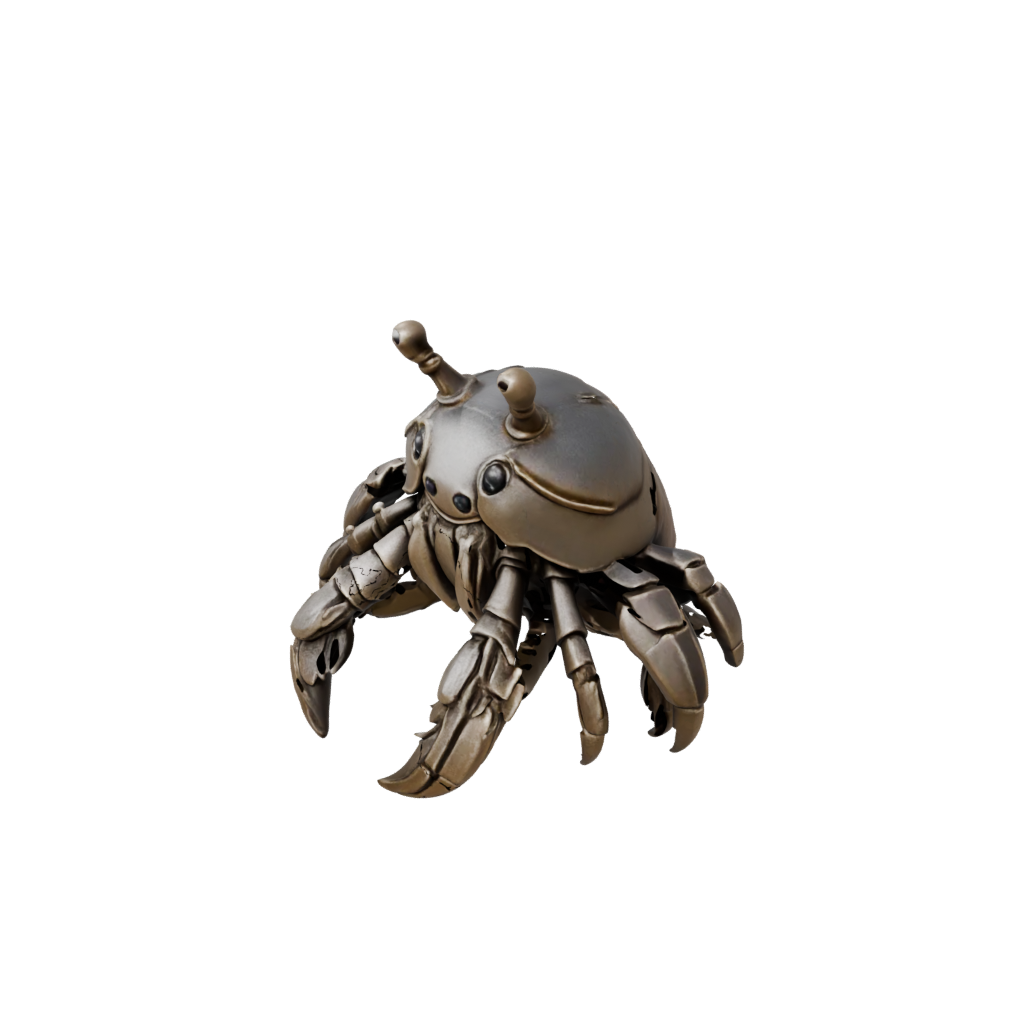 Bronze Kawaii Flexi Hermit Crab