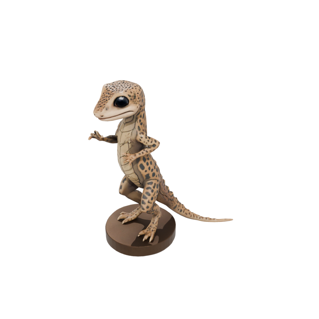 Bronze Kawaii Flexi Leopard Gecko
