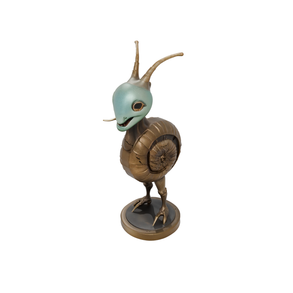 Bronze Kawaii Flexi Nautilus