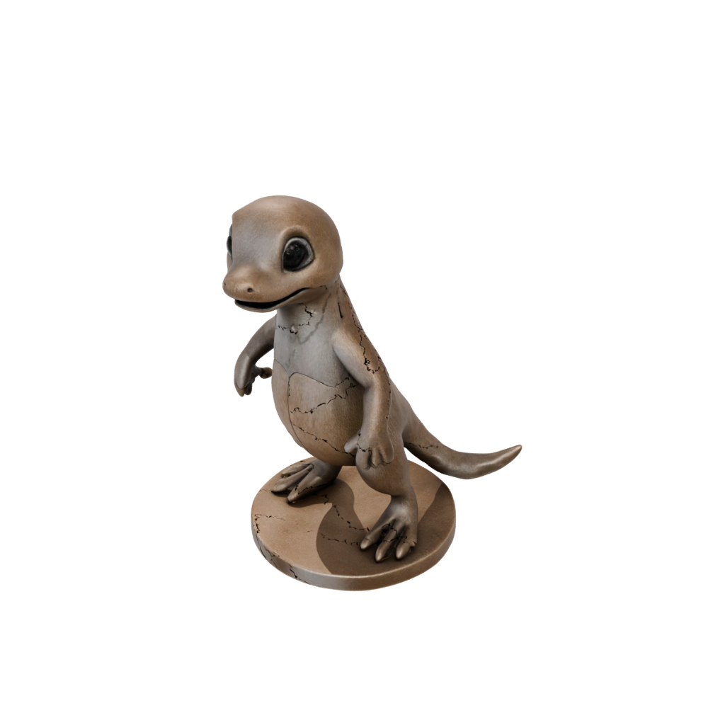 Bronze Kawaii Flexi Platypus — flexi animals 3D print model, STL