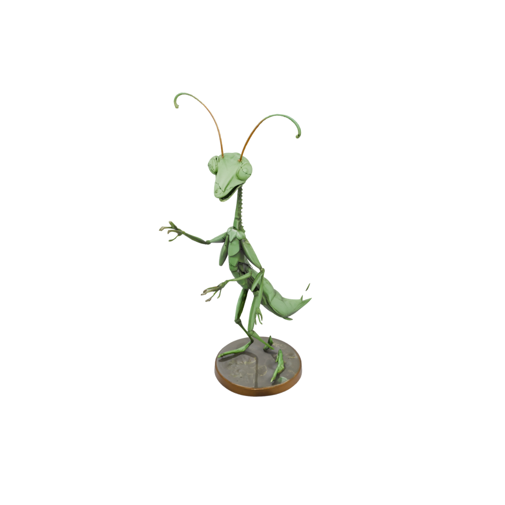 Bronze Kawaii Flexi Praying Mantis