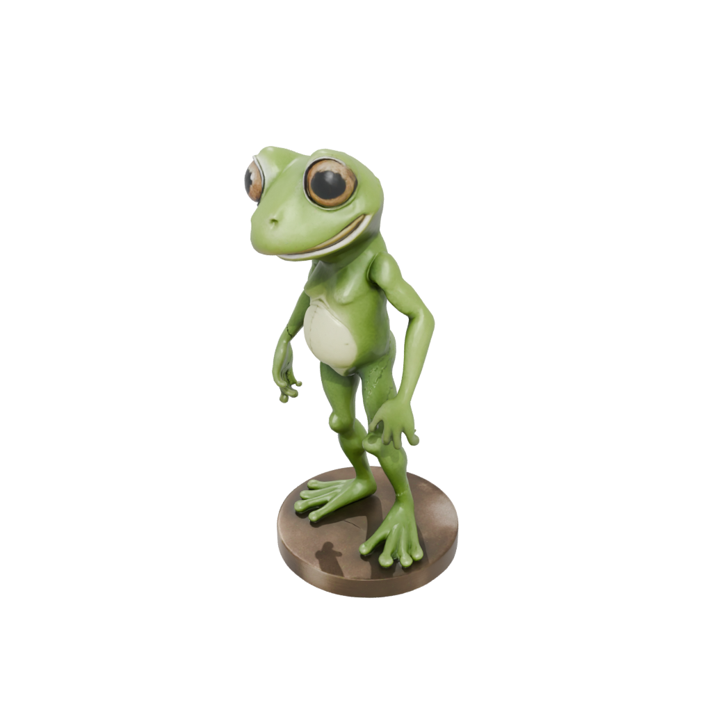 Bronze Kawaii Flexi Tree Frog