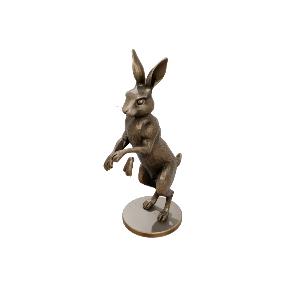 Bronze Realistic Flexi Bunny Rabbit