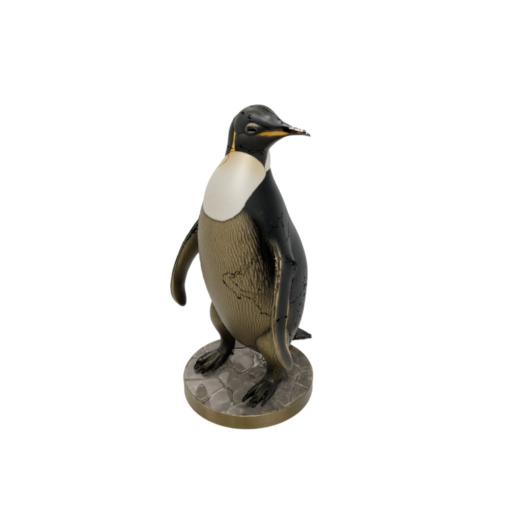 Bronze Realistic Flexi Emperor Penguin