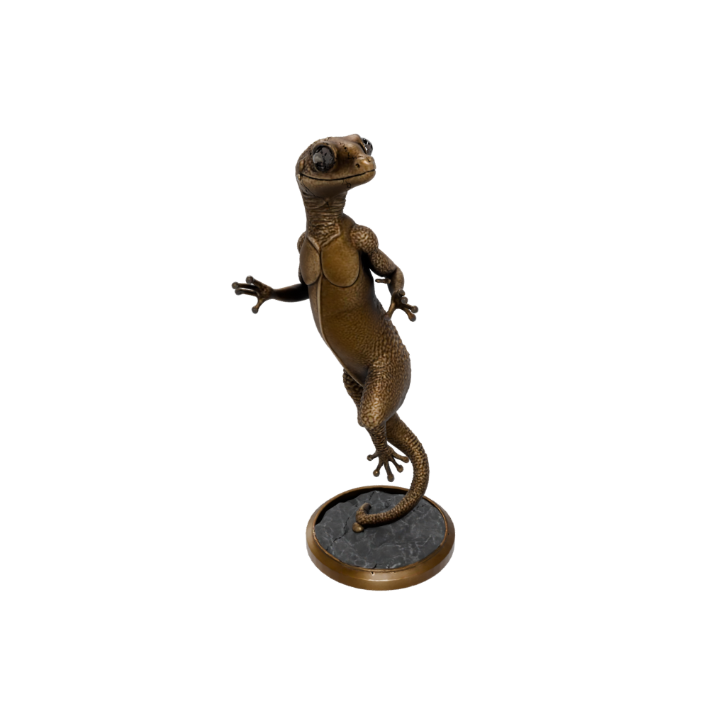Bronze Realistic Flexi Gecko
