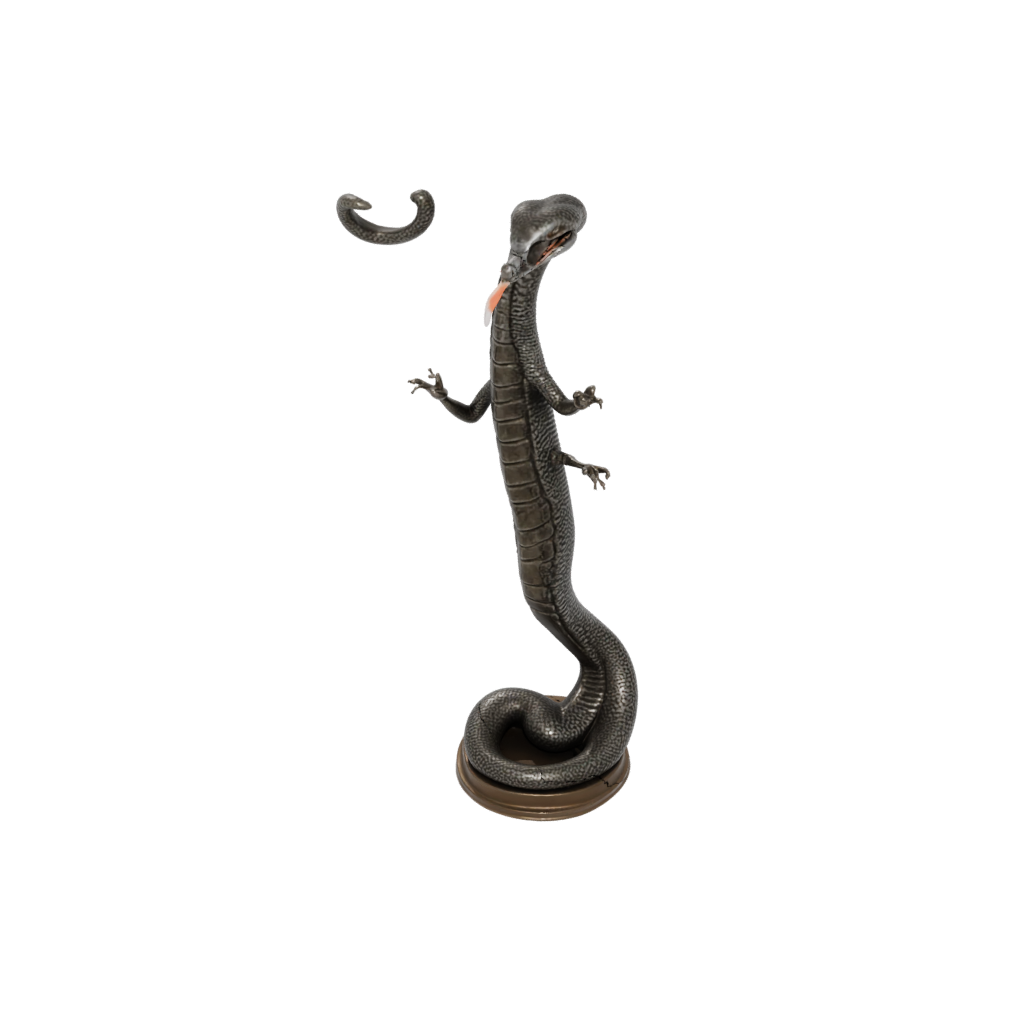 Bronze Realistic Flexi King Cobra — flexi animals 3D print model, STL