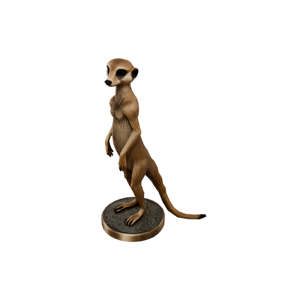 Bronze Realistic Flexi Meerkat