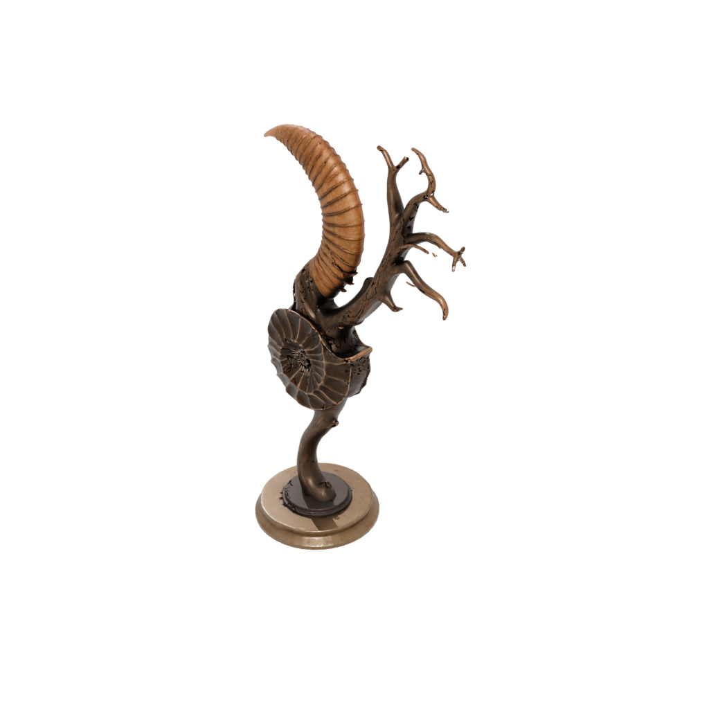 Bronze Realistic Flexi Nautilus — flexi animals 3D print model, STL