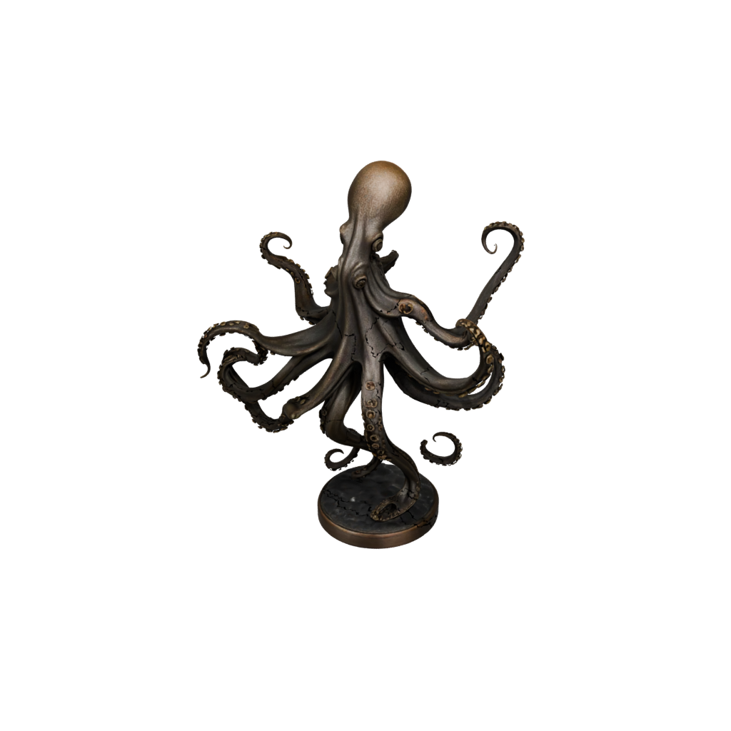 Bronze Realistic Flexi Octopus