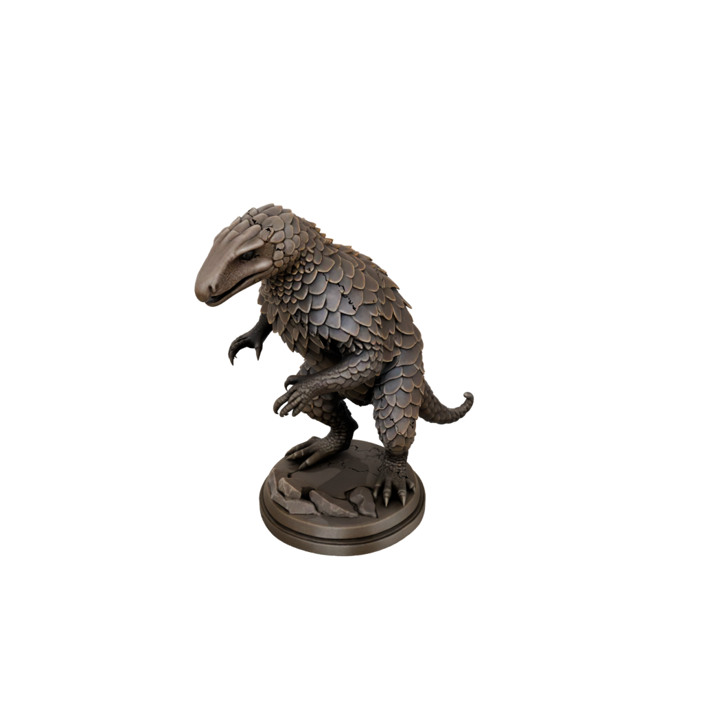 Bronze Realistic Flexi Pangolin