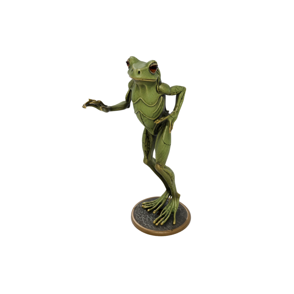 Bronze Realistic Flexi Tree Frog — flexi animals 3D print model, STL