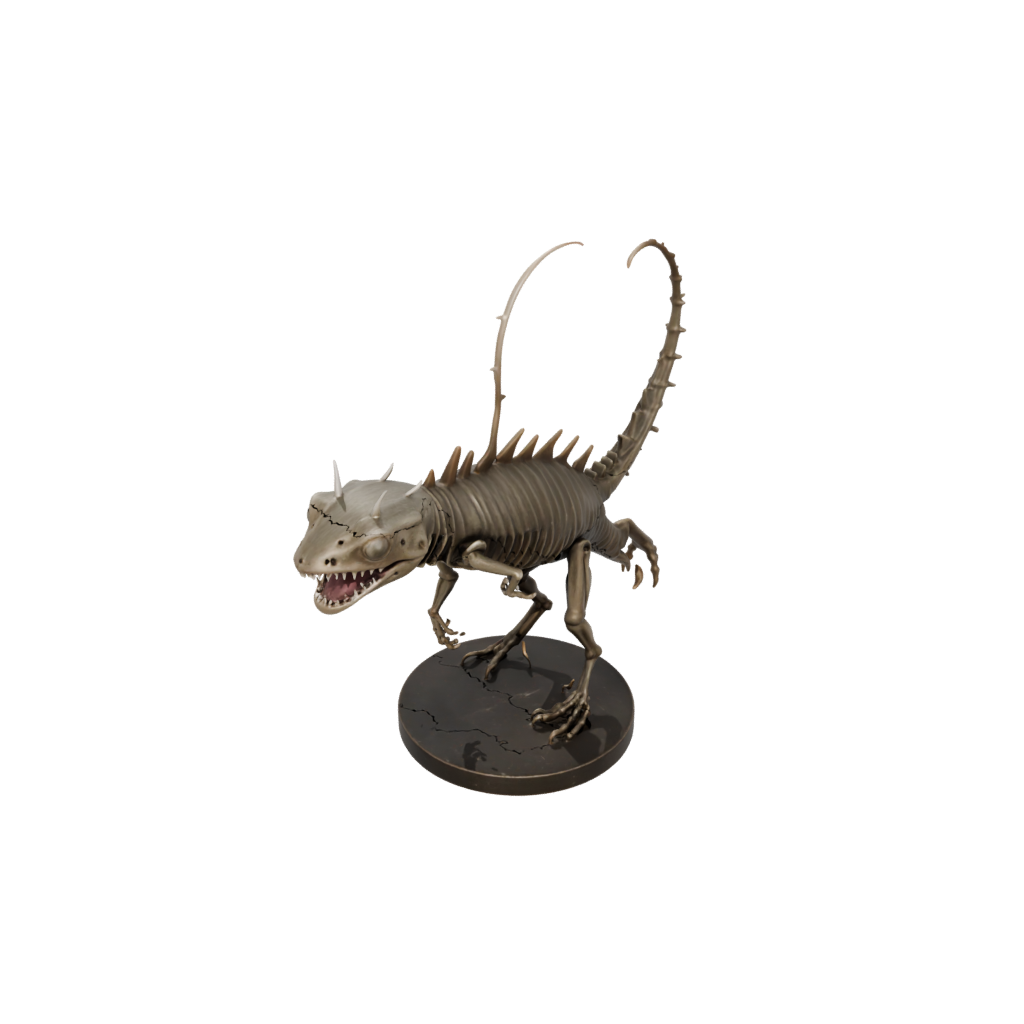 Bronze Skeleton Flexi Axolotl