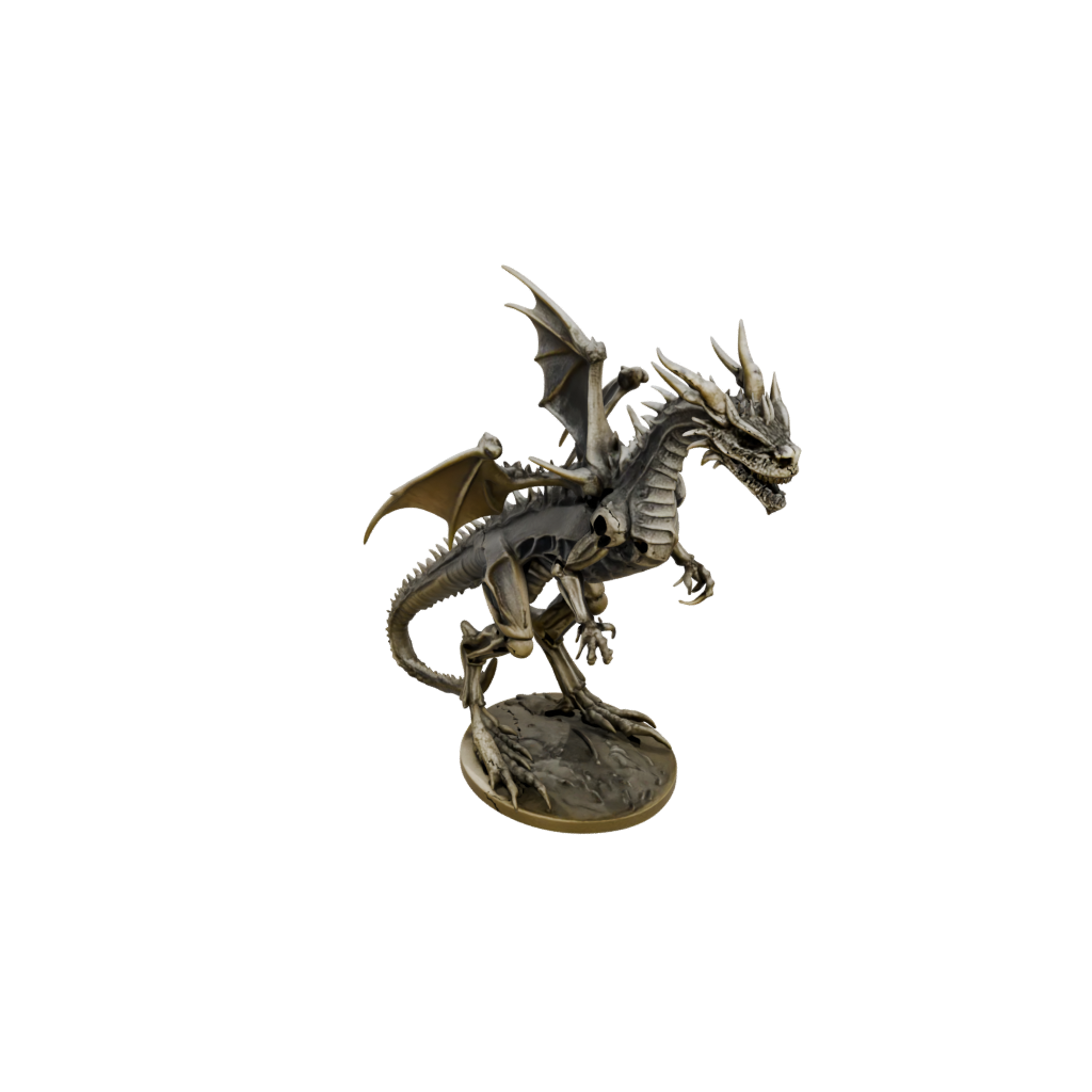Bronze Skeleton Flexi Dragon