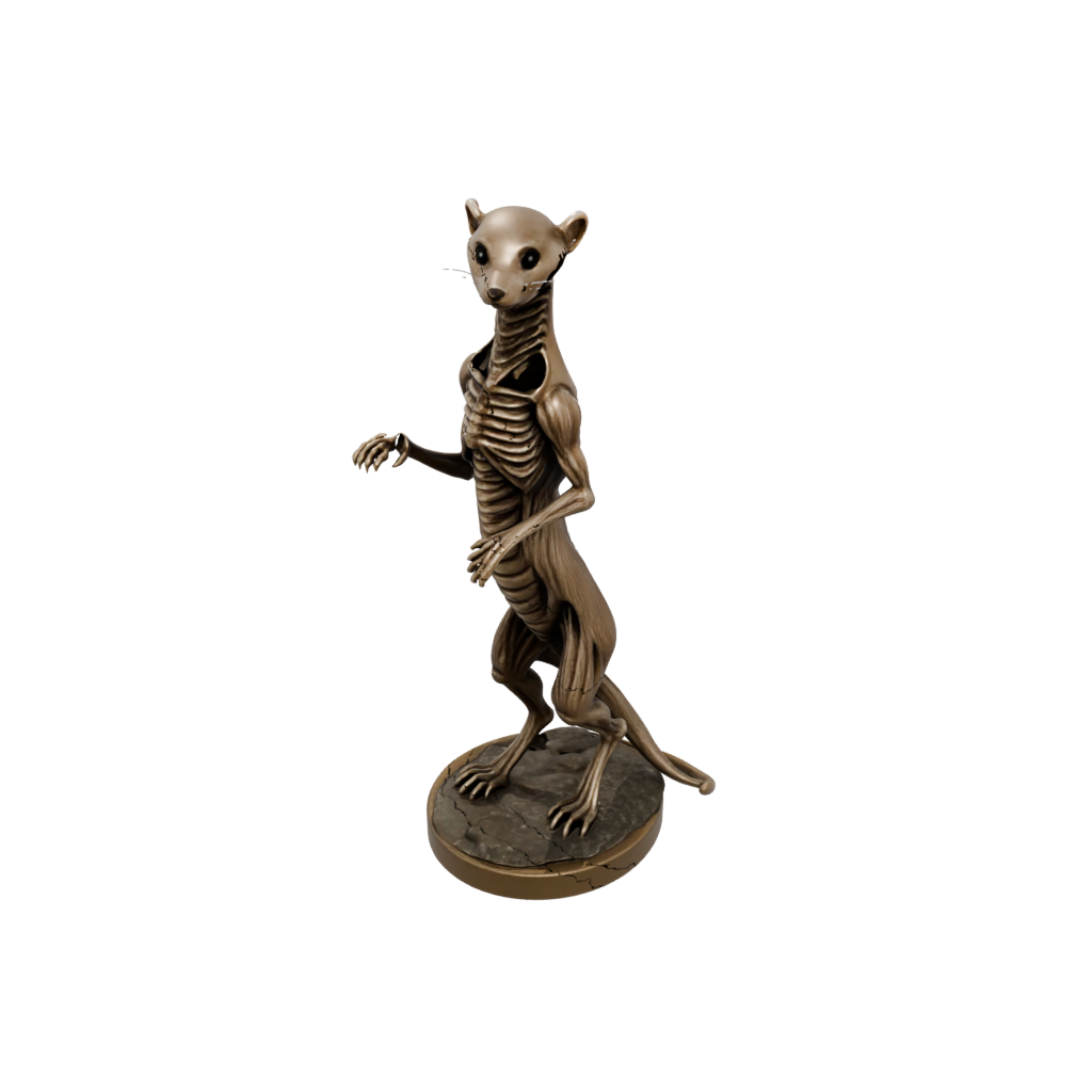 Bronze Skeleton Flexi Ferret