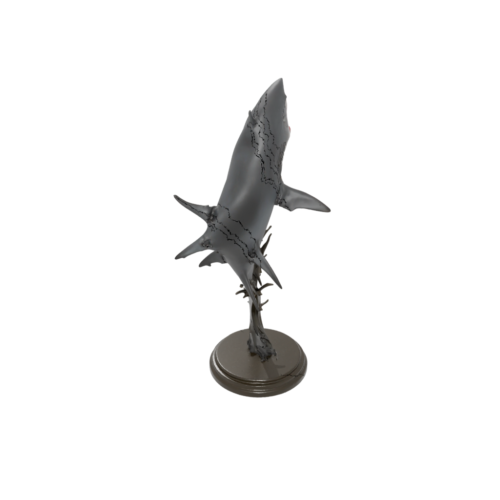 Bronze Skeleton Flexi Great White Shark