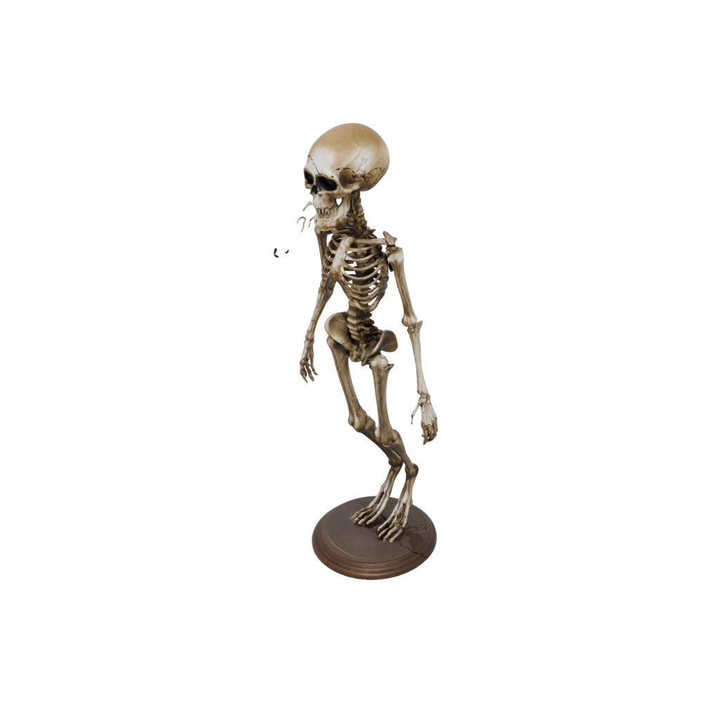 Bronze Skeleton Flexi Jellyfish — flexi animals 3D print model, STL