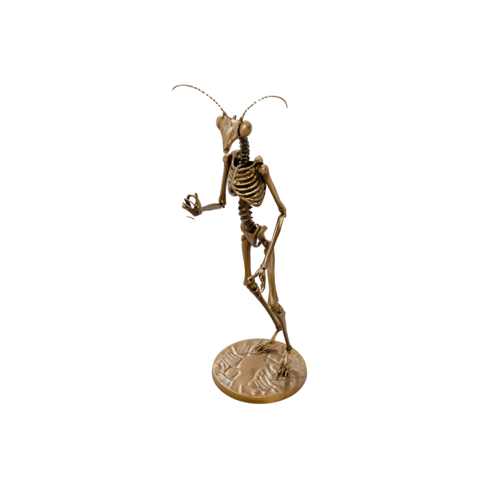 Bronze Skeleton Flexi Praying Mantis — flexi animals 3D print model, STL