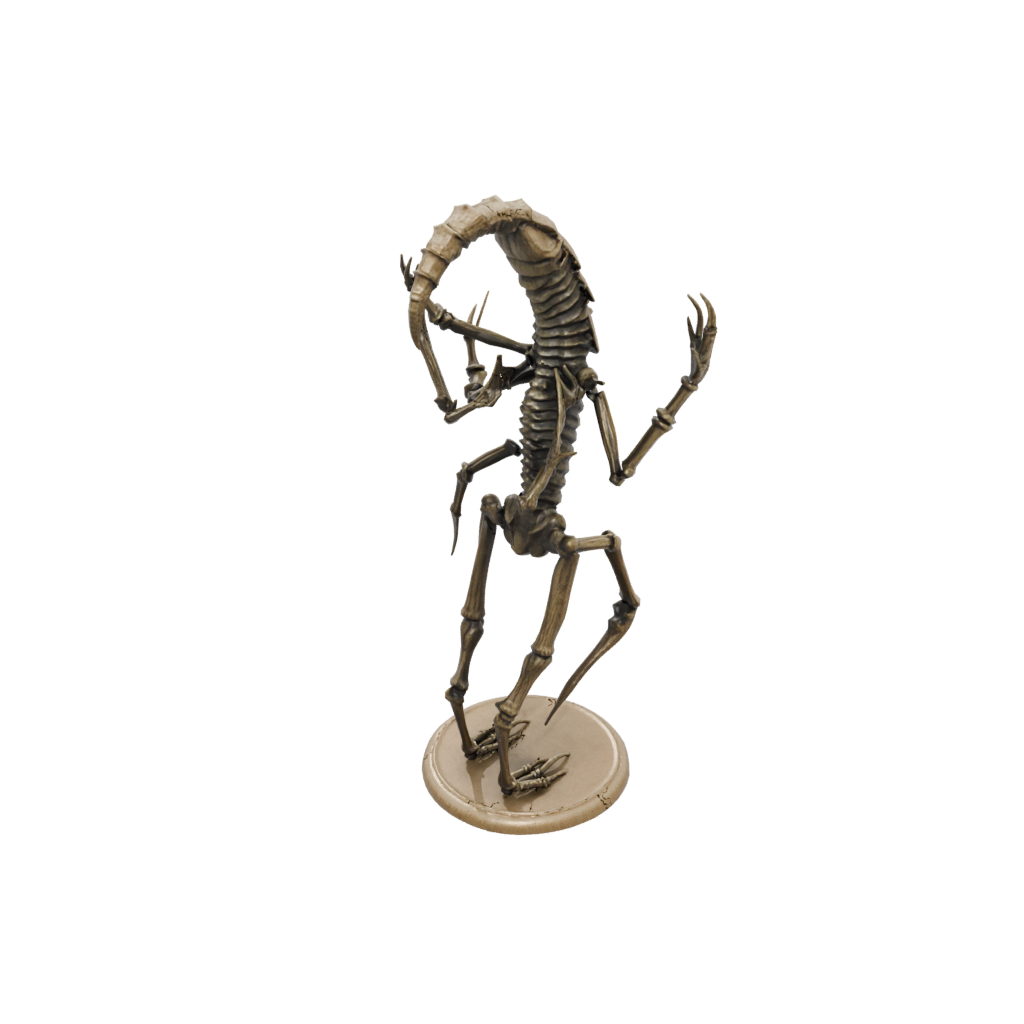 Bronze Skeleton Flexi Scorpion — flexi animals 3D print model, STL