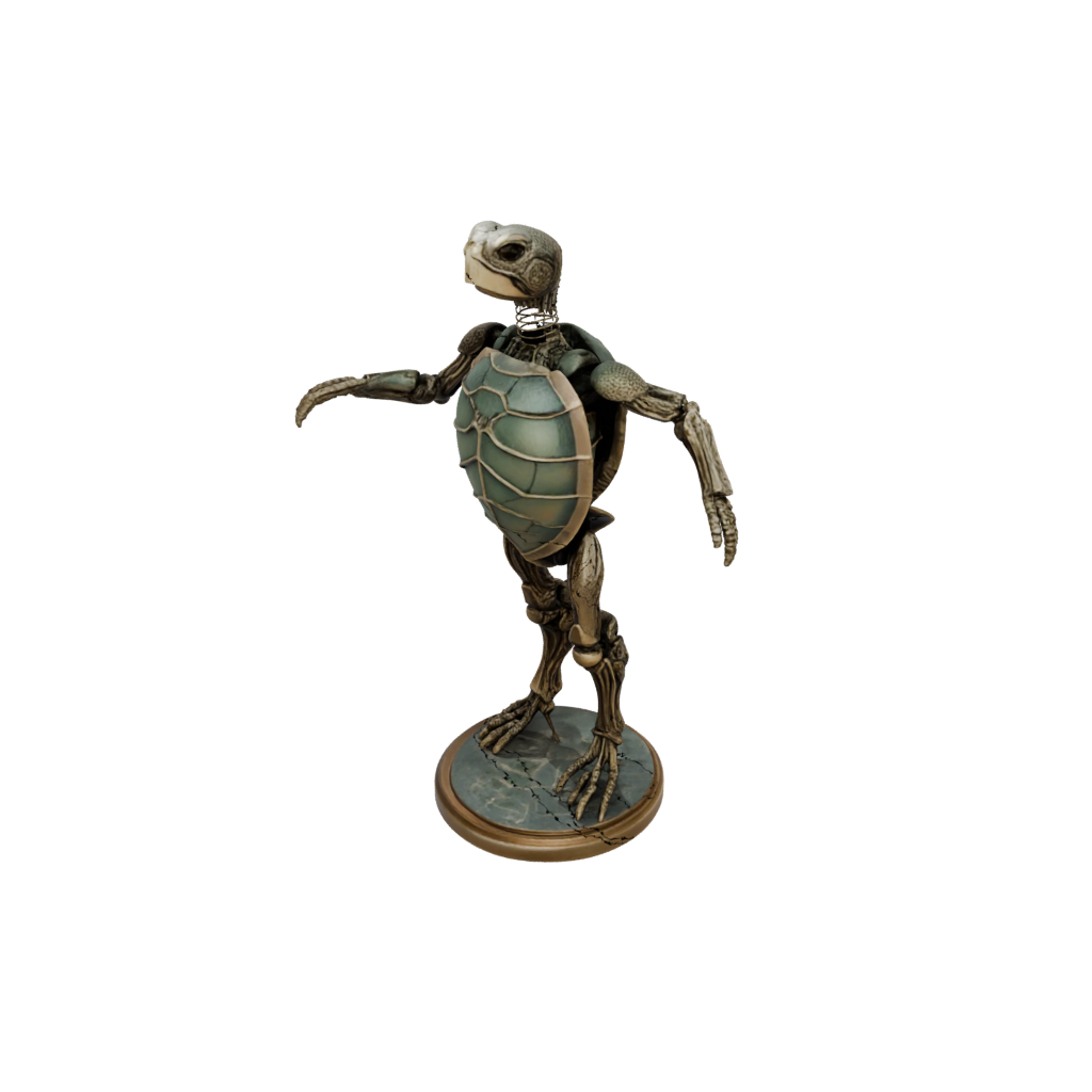 Bronze Skeleton Flexi Sea Turtle