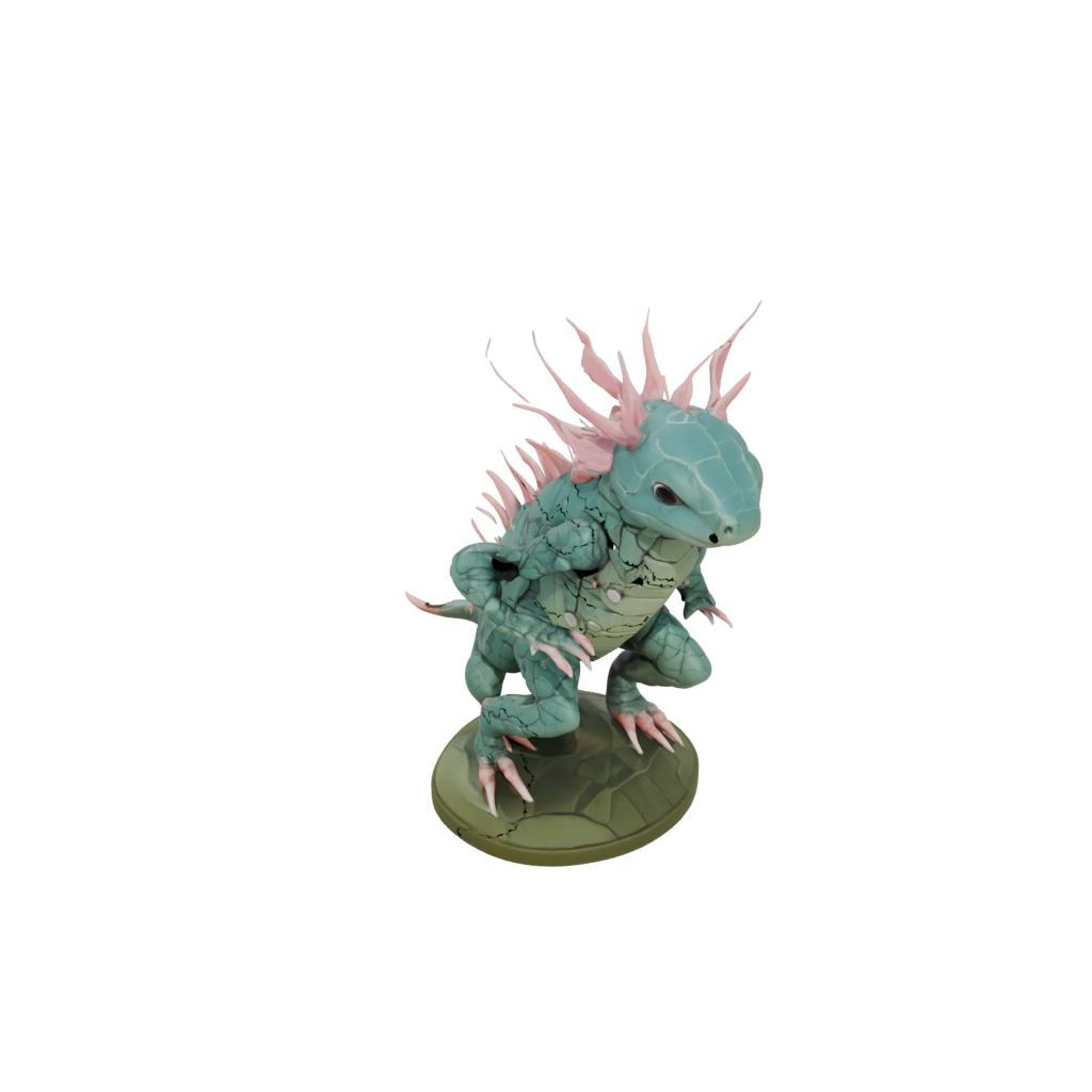 Camo Armored Flexi Axolotl — flexi animals 3D print model, STL