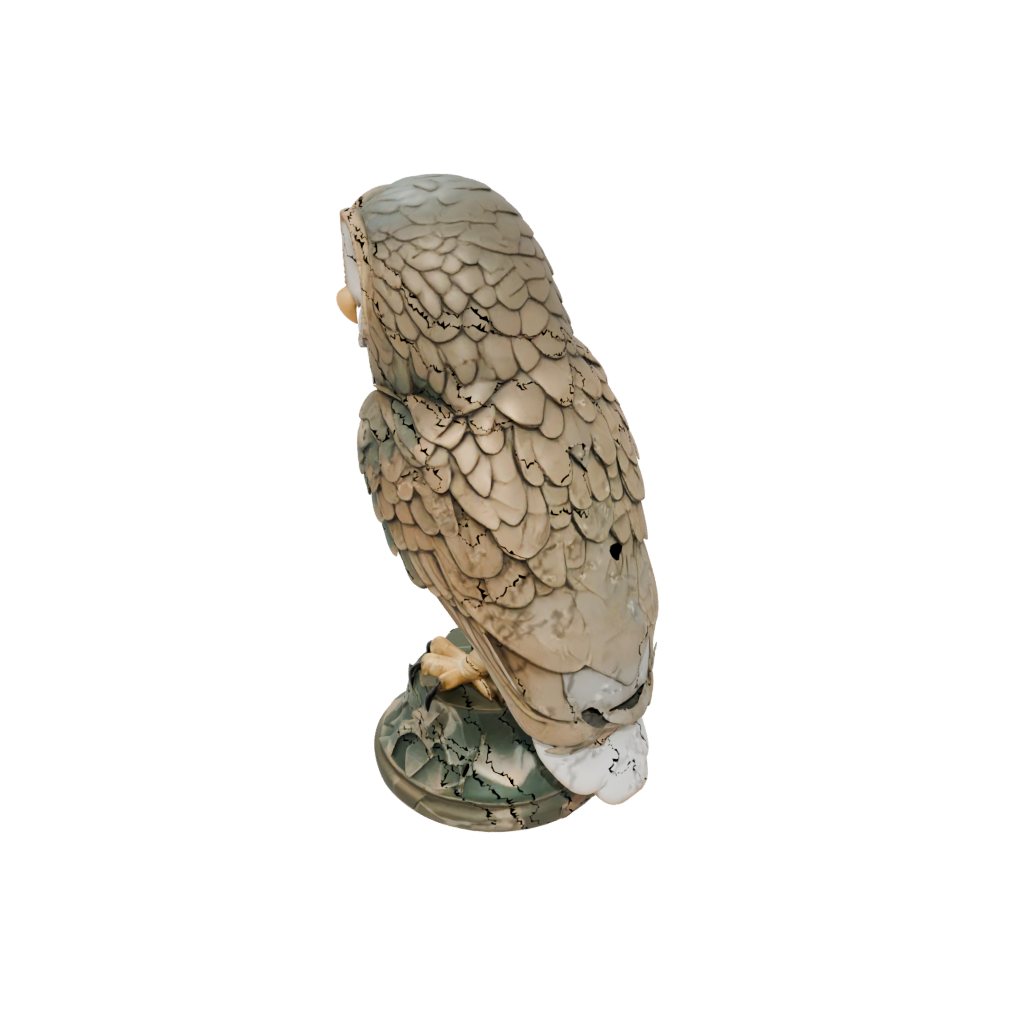 Camo Armored Flexi Barn Owl — flexi animals 3D print model, STL