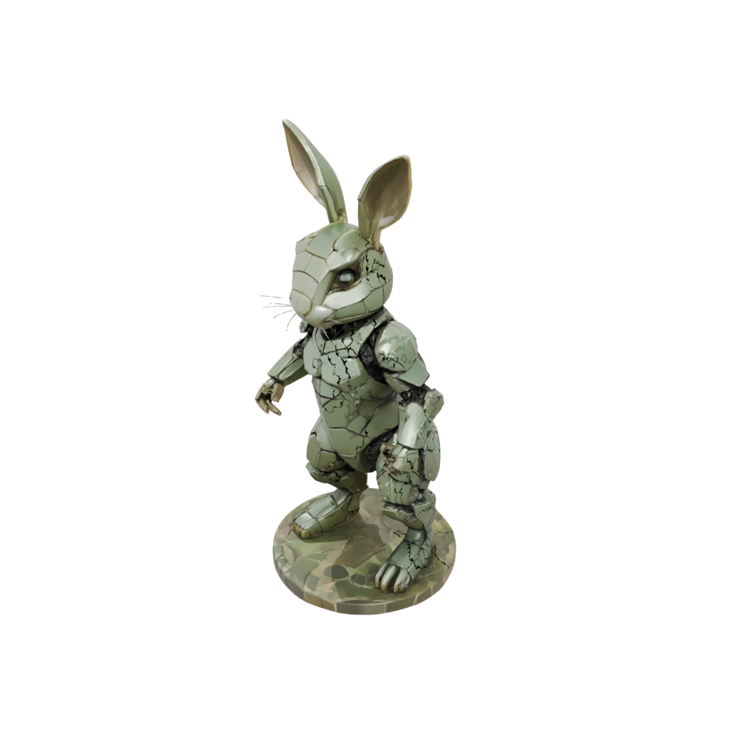 Camo Armored Flexi Bunny Rabbit