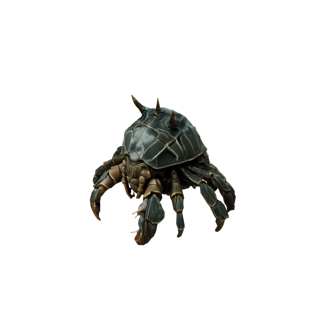 Camo Armored Flexi Hermit Crab — flexi animals 3D print model, STL