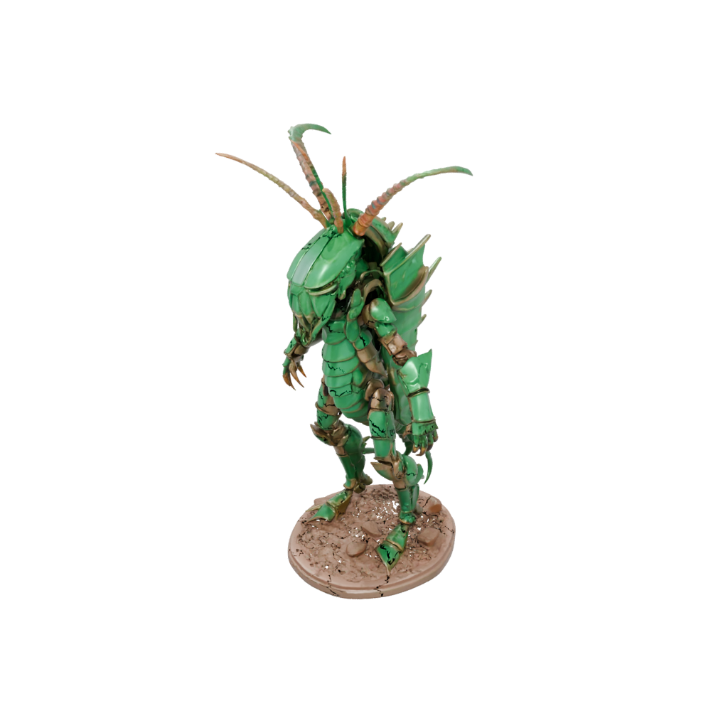Camo Armored Flexi Mantis Shrimp — flexi animals 3D print model, STL