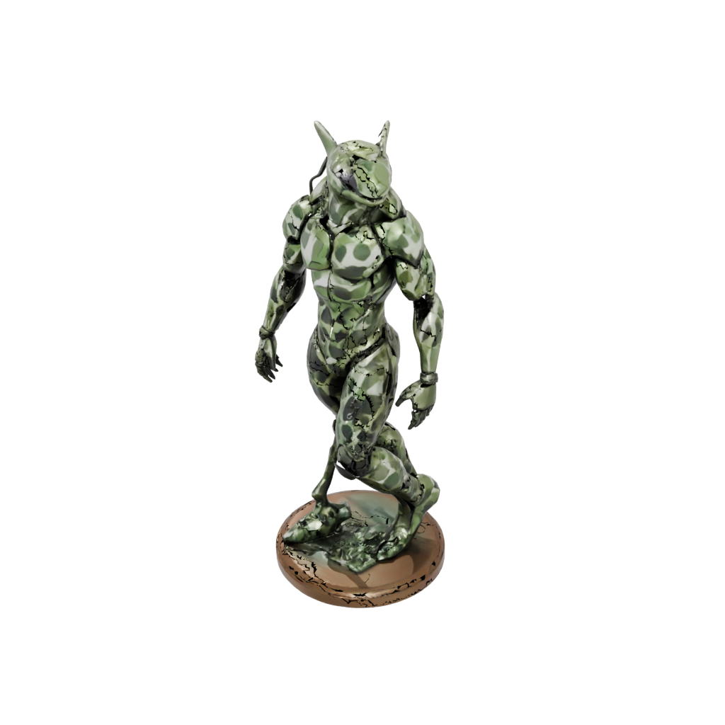 Camo Armored Flexi Orca Whale — flexi animals 3D print model, STL