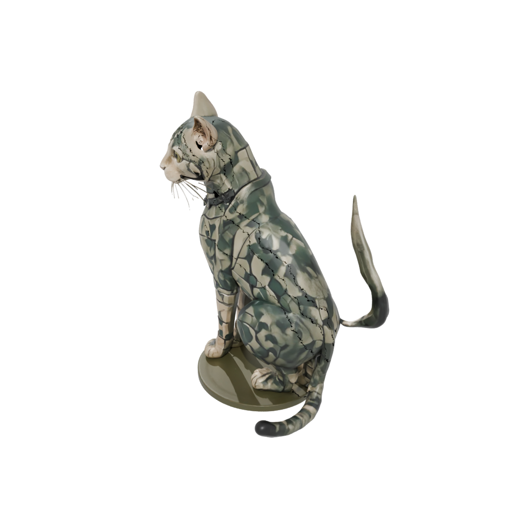 Camo Armored Flexi Tabby Cat