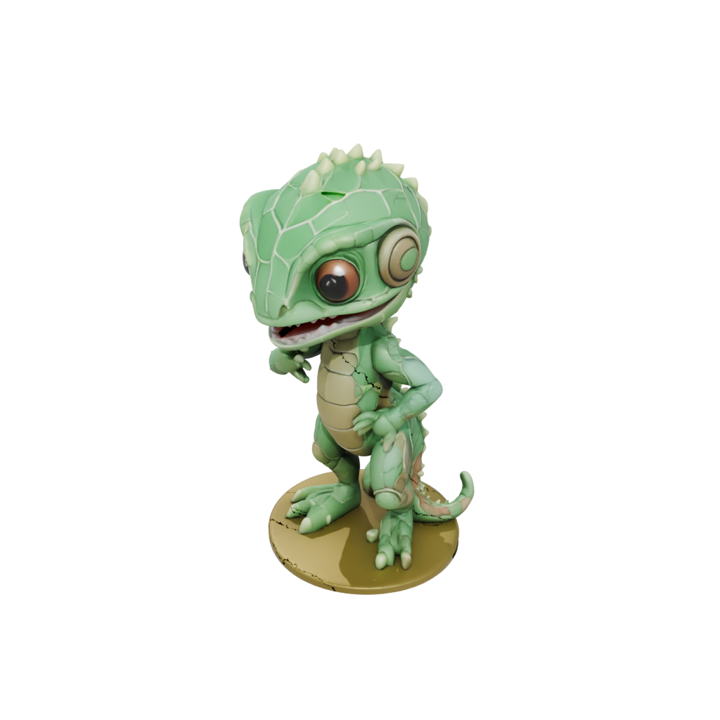 Camo Chibi Flexi Chameleon