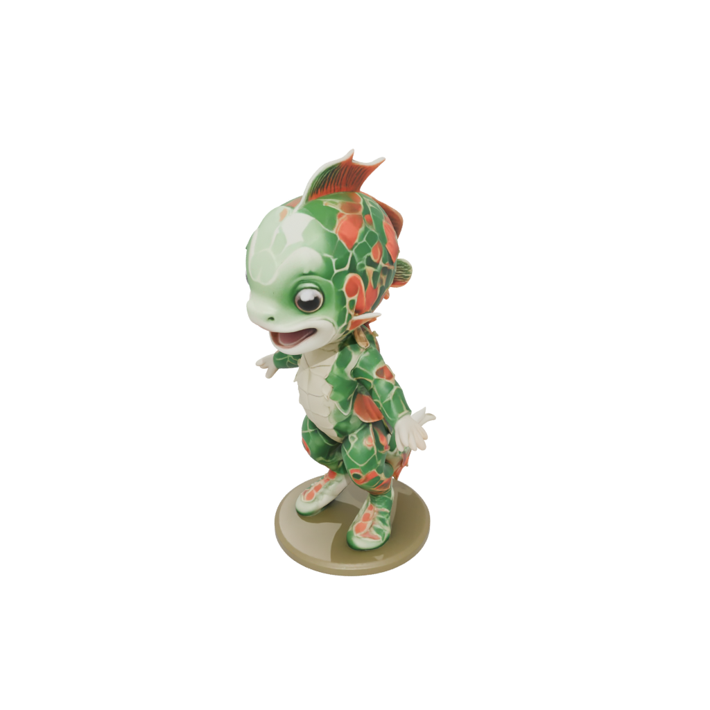 Camo Chibi Flexi Koi Fish