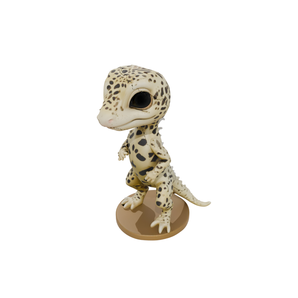 Camo Chibi Flexi Leopard Gecko