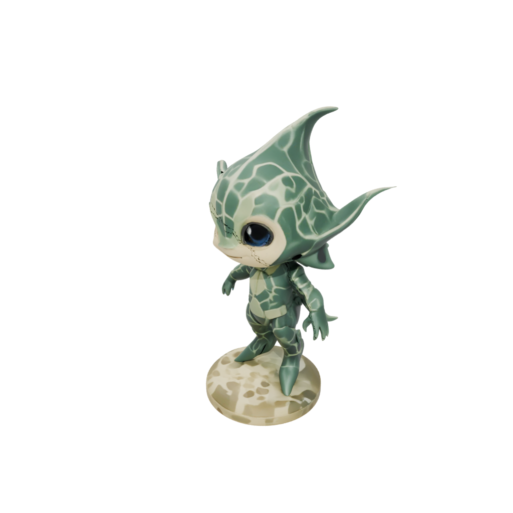 Camo Chibi Flexi Manta Ray