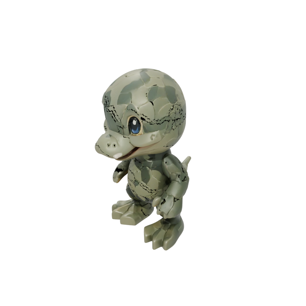 Camo Chibi Flexi Platypus — flexi animals 3D print model, STL