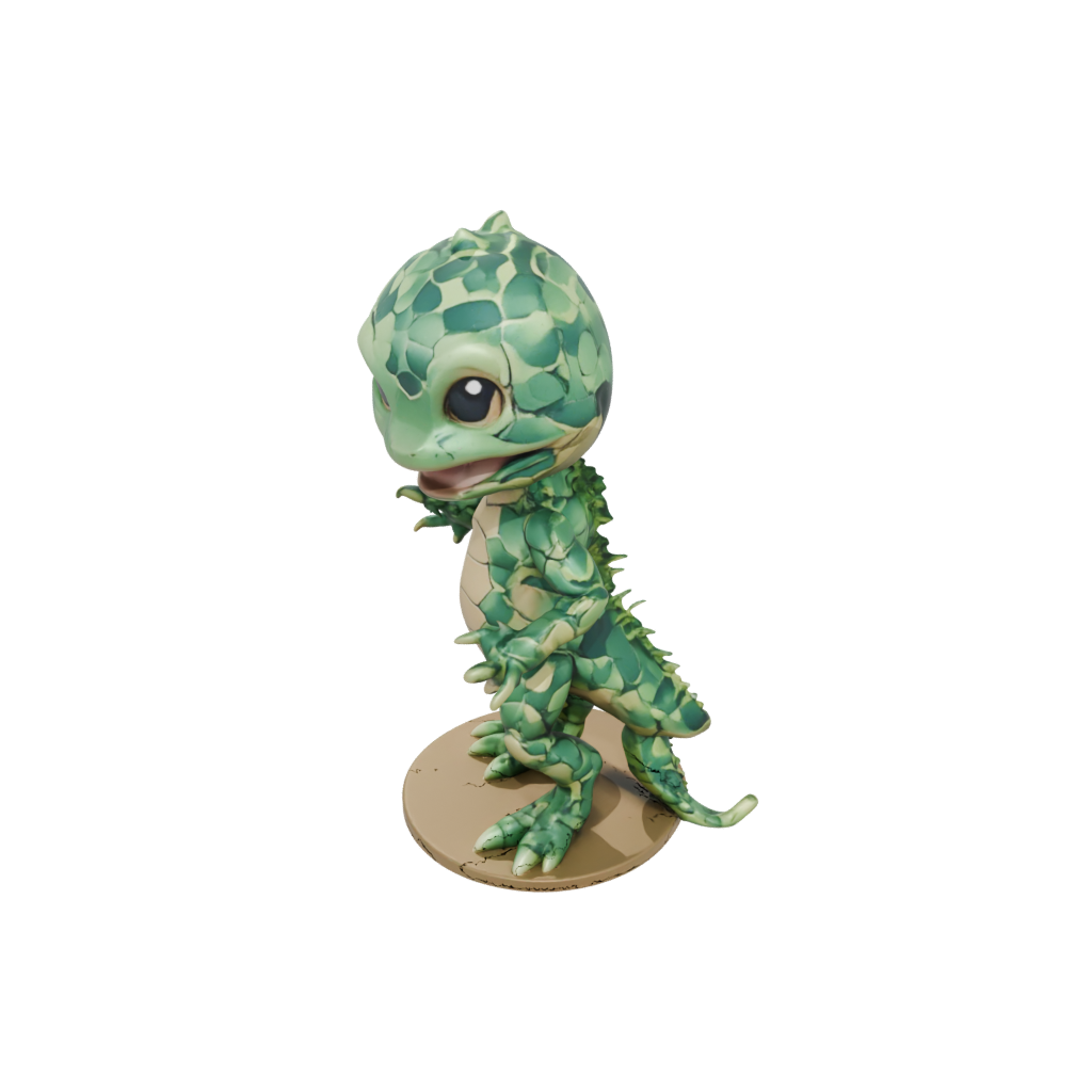 Camo Chibi Flexi Salamander